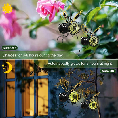 🐞🐝🦋Solar Hanging Insect Simulation Light