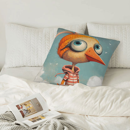 Creative Cute Cartoon Chicken Cushion Cover | Fun Home Décor | Multiple Sizes Available