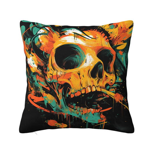 Unique Skull Art Cushion Cover | Trendy Home Décor | Multiple Sizes Available | Bold & Creative Style