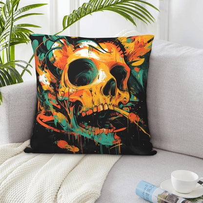 Unique Skull Art Cushion Cover | Trendy Home Décor | Multiple Sizes Available | Bold & Creative Style