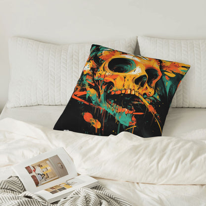 Unique Skull Art Cushion Cover | Trendy Home Décor | Multiple Sizes Available | Bold & Creative Style