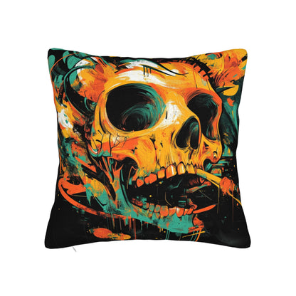 Unique Skull Art Cushion Cover | Trendy Home Décor | Multiple Sizes Available | Bold & Creative Style