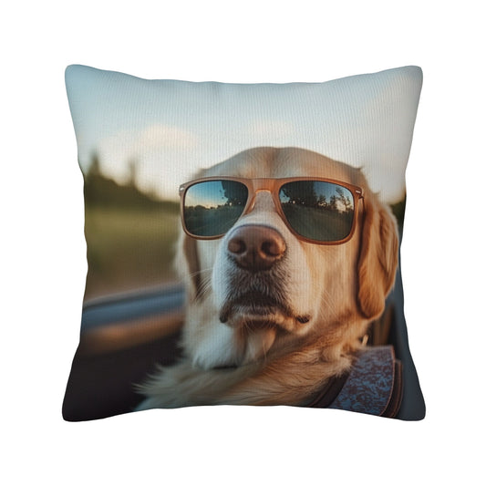 Cool Dog with Sunglasses Pillow - Fun and Quirky Home Decor