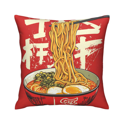 Japanese Ramen Pillow - Food-Themed Creative Home Decor