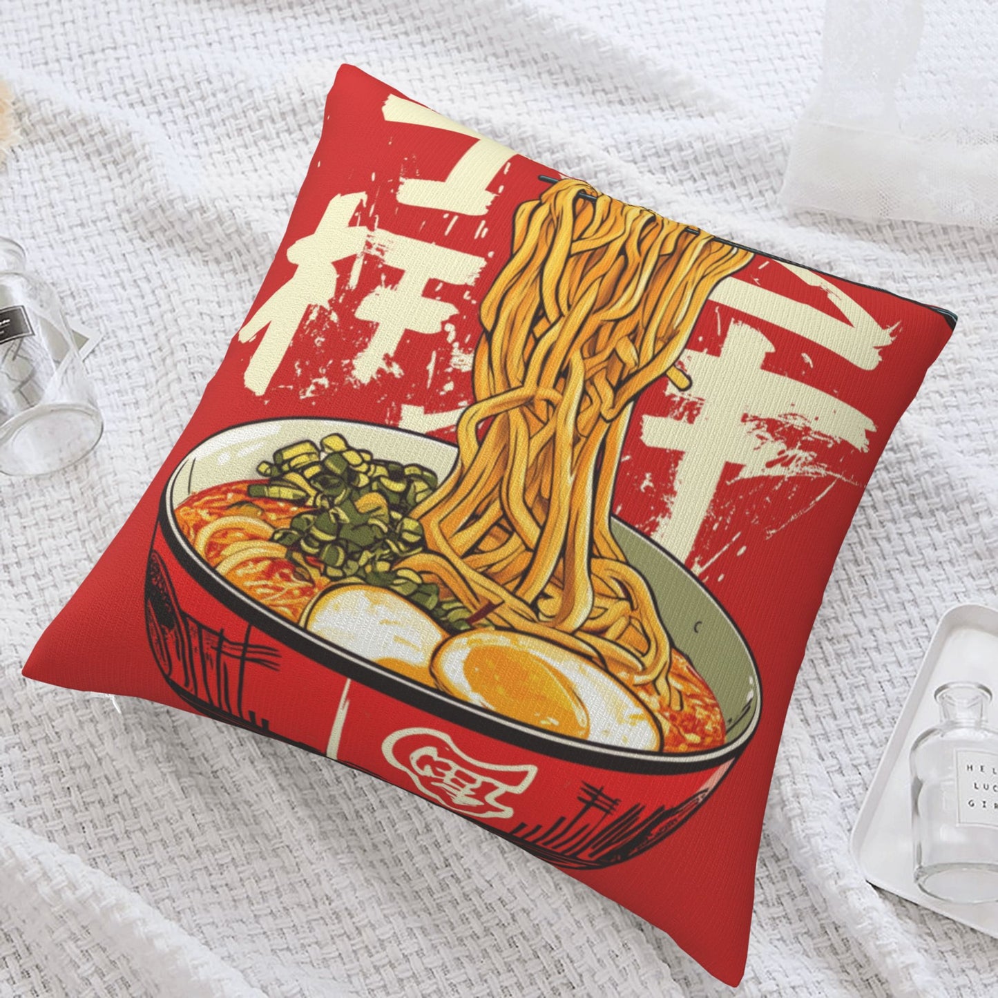 Japanese Ramen Pillow - Food-Themed Creative Home Decor