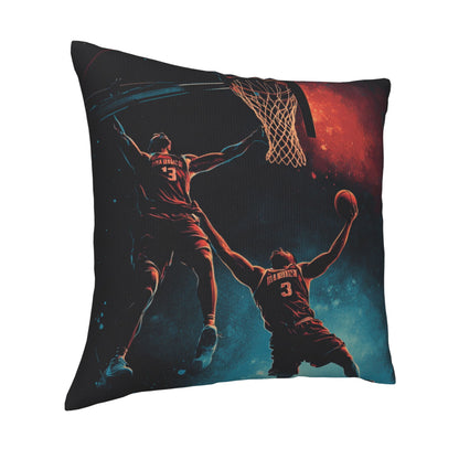 Basketball Action Pillow - Dynamic Sports-Themed Home Decor